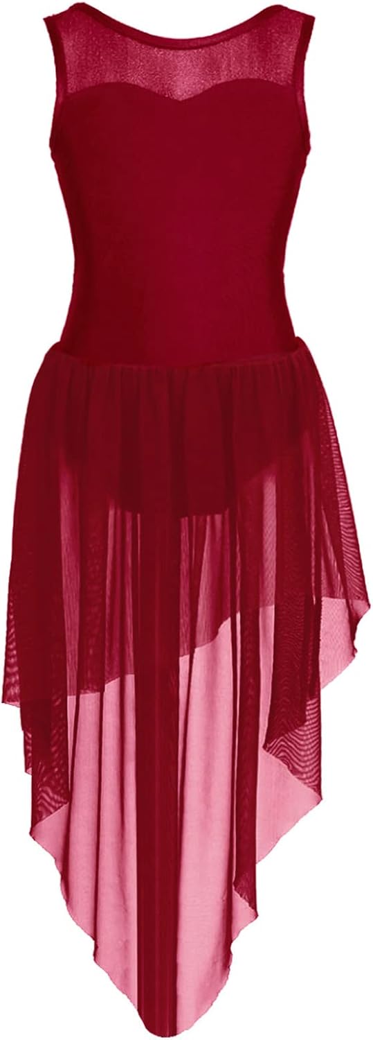 Oyolan Turnpakje voor kinderen, meisjes, lange mouwen, strass, luipaardpatroon, gymnastiek, ballet, dans, show, 5-14 jaar, Type B, blauw, 5-6 Jaren