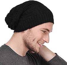 DIGITAL SHOPEE Premium Black Beanie Cap for Men & Women with Inside Fur Bob Marley Style Skull Free Size