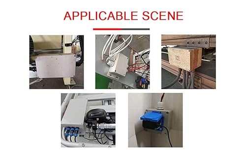 Fielect Junction Box Abs Plastic Dustproof Waterproof Ip66 Junction Project Box Universal Electrical Project Enclosure Case With Fixed Ear, 6.22" X 3.54" X 1.81" #TOP6