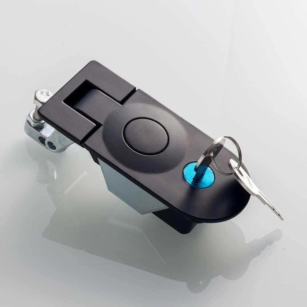 Lubrel 1 Pack Cabinet Lock,Drawer Lock,Compression Latch Lock Trigger Latches, Zinc Alloy Adjustable Lever Hand Operated Compression Latch (, Ms609-1A-1 (Height 52Mm)) (Color : Size : Ms609 1A 1 (He