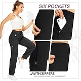 yeyity Wanderhose Damen Leichter Quick Dry Outdoorhose Atmungsaktiv Cargohose UV-Schutz Trekkinghose Funktionshose Jogginghose(6608,Black,L)