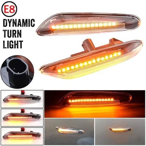 Intermitentes laterales LED dinámicos para BMW E60 E92 indicadores de dirección secuenciales 5