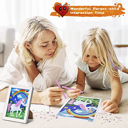 Zaliafei DIAMOND PAINTING KITS FOR KIDS Diamond Art For Kids With Frames, Mosaic Gem Sticker Art Projects Kits thumb #1