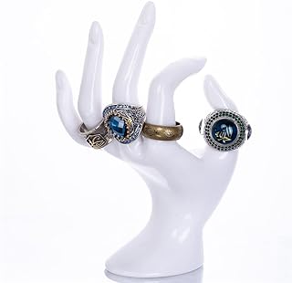 HOMEGOAL Hand Jewelry Holder, Bracelet Ring Watch Jewelry Display Holder Stand, Mannequin Hand, Polyresin, 7 Inch (White)