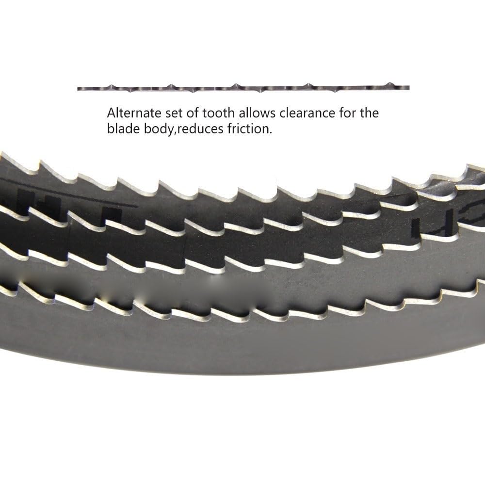 Hoja de sierra de cinta bimetálica M42 de 2240mm, 2240x13x0,6mm, 6 TPI, corte de Metal y bronce for carpintería, trabajo duro for BAS 317 318, 1 ud.