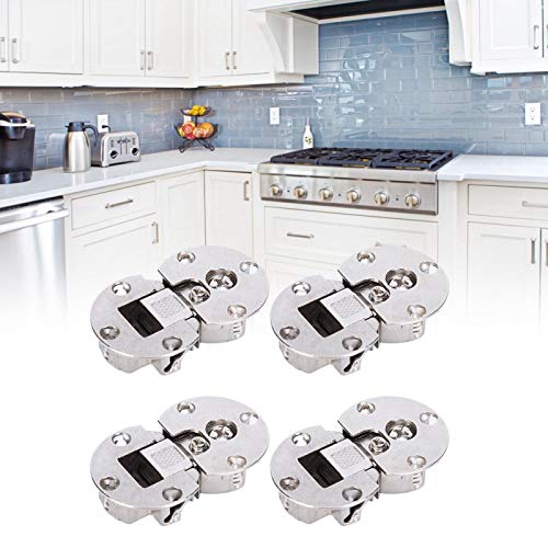4Pcs 90 Degree Adjustable Flap Lid Concealed Hinge, Furniture Fittings Cupboard Wardrobe Hinges for Furniture Gate Cabinet Door - Image 4