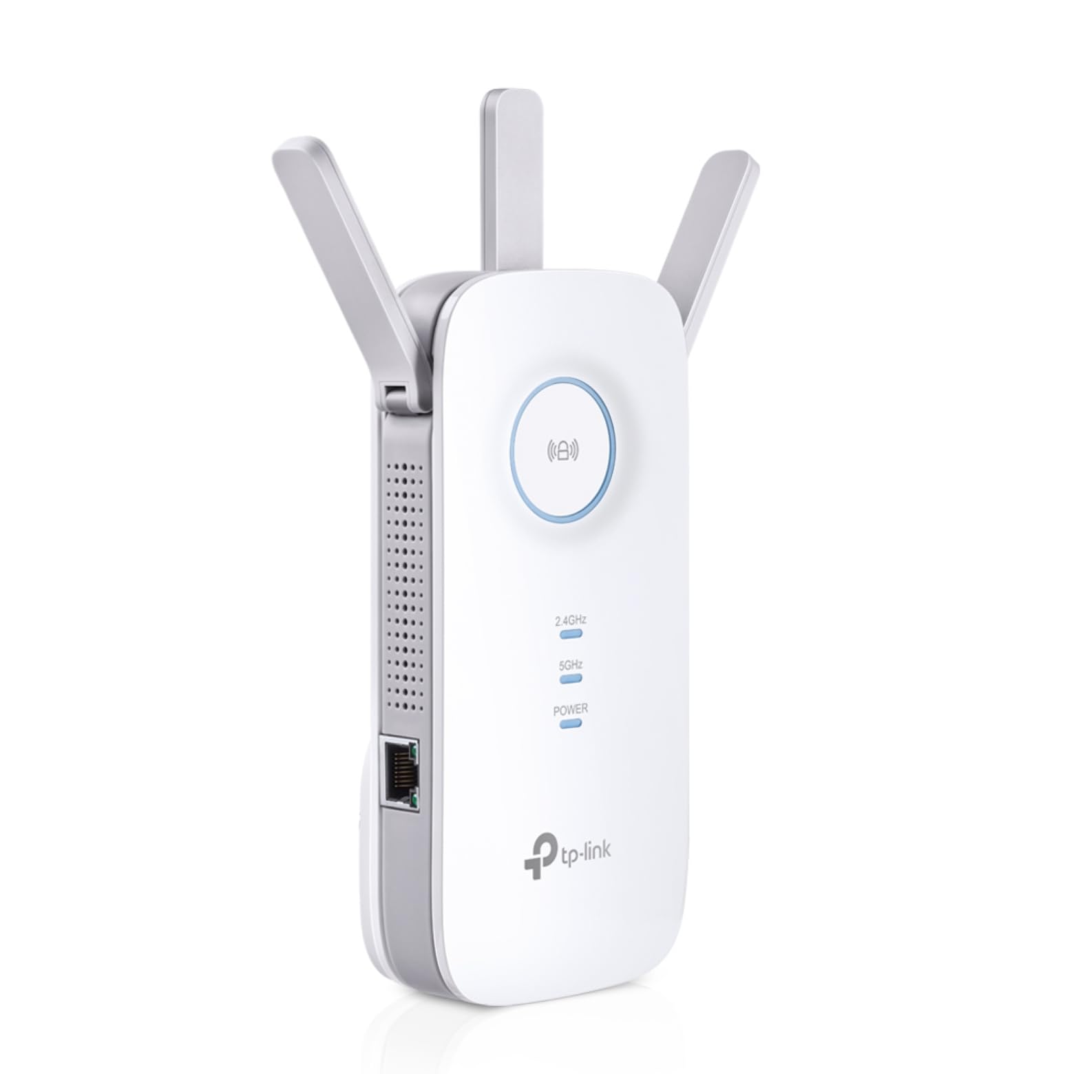 TP-Link RE450 - Repetidor Wi-Fi AC1750, Amplificador de Red, Velocidad Doble Banda, 1 x Puerto Gigabit, luz señal Inteligente, Modo Ap, fácil configuración, Color Blanco