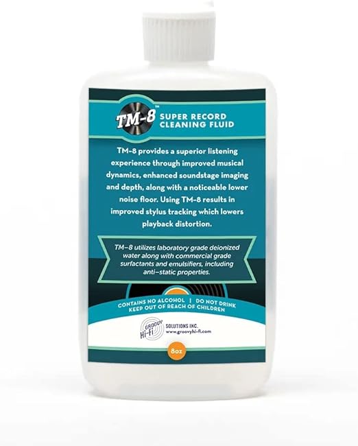 TM8 Super Record Cleaning Solution 8oz (237 ml) One