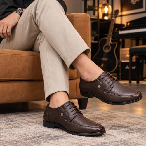 Image of CARLOMAN Genuine Leather Formal Shoes for Men