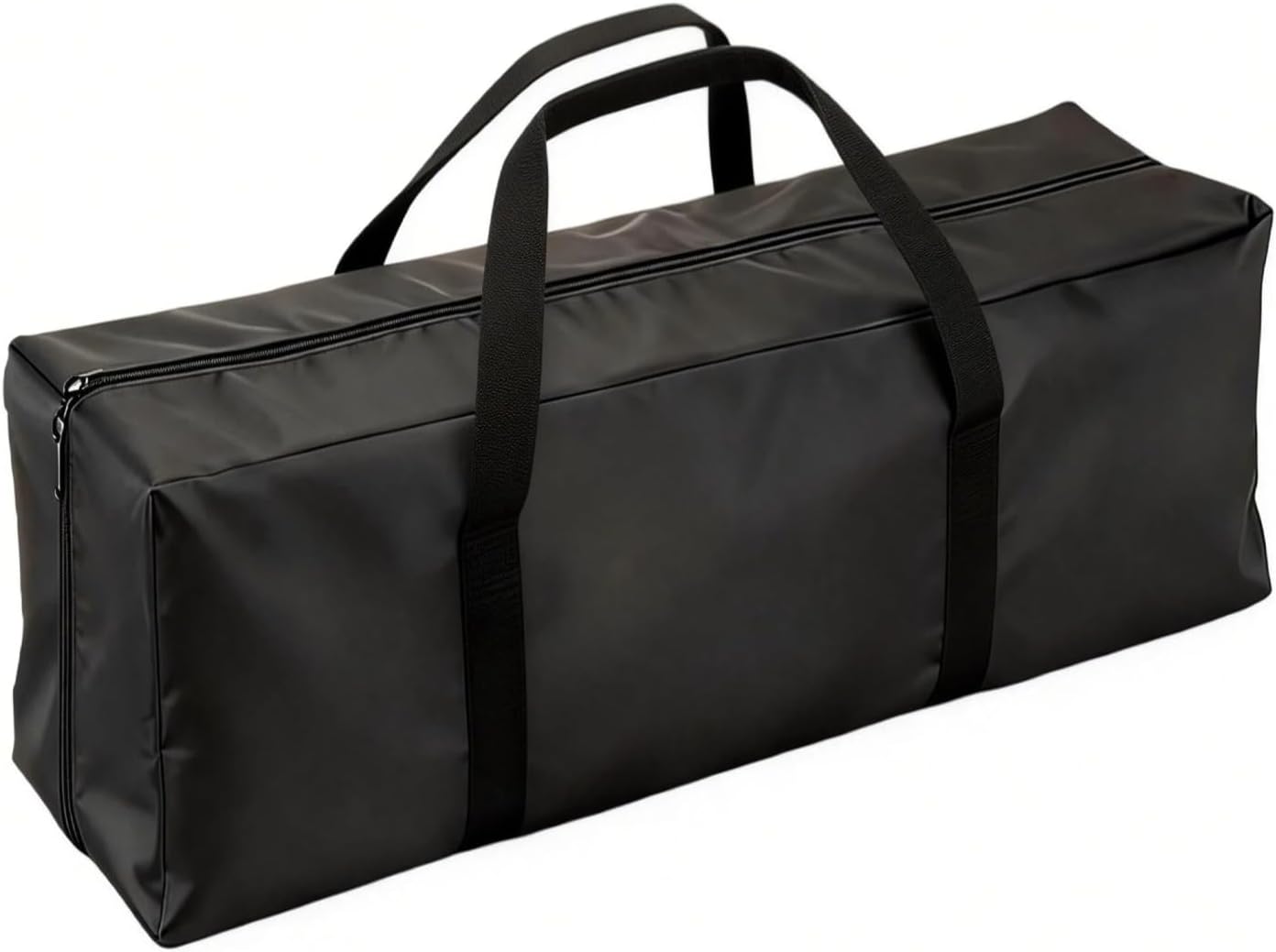 47” Long Duffle Bag for Travel, 162L Extra Large Capacity Storage Bag for Camping 600D Waterproof Heavy Duty Foldable Tent Storage for Outdoor Sport Gear, Black Carrying Tote