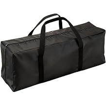 47 Long Duffle Bag for Travel, 162L Extra Large Capacity Storage Bag for Camping 600D Waterproof Heavy Duty Foldable Tent Storage for Outdoor Sport Gear, Black Carrying Tote