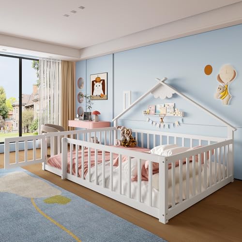 Struttura robusta e durevole: questo letto è realizzato con materiali di alta qualità e progettato per durare nel tempo. Il robusto telaio garantisce stabilità e durata, mentre il design adatto ai bambini offre al tuo piccolo un ambiente sicuro e confortevole per dormire, giocare e crescere.