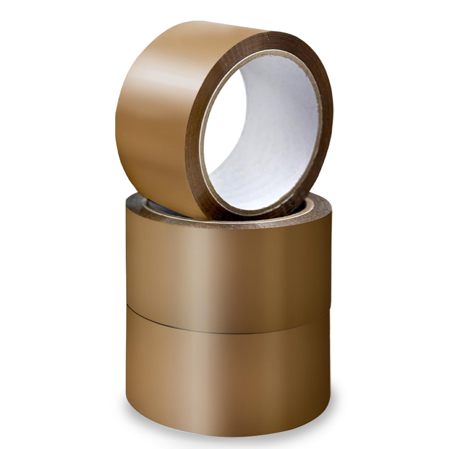Packaging Tape, Industrial Brown Parcel Tape 3 Rolls With Low Noise - 48mm X 66m, Secure Sticky Brown Tape For Box Packaging, Moving Boxes, Packing Tape Strong For Moving House (3 rolls)