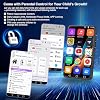 Reproductor MP3 de 144GB con Bluetooth y WiFi, pantalla táctil a color HD de 4", reproductor de música con Spotify, YouTube, Pandora, control parental, reproductor multimedia MP4 Android para niños hasta 1TB, negro 6