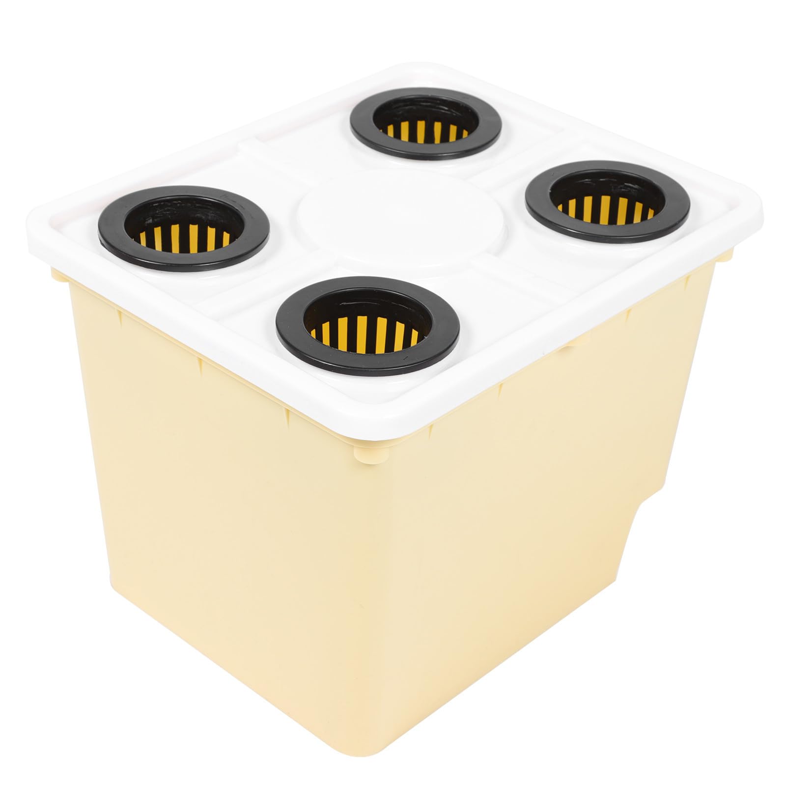 Cubo para cultivo sin tierra con diseño estable y práctico para verduras hidropónicas