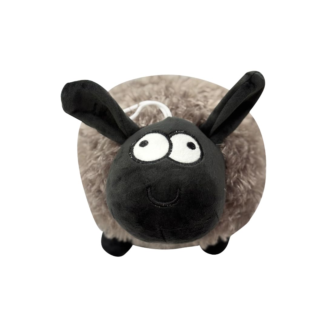 ADORA Adorable Plush Sheep Toy – Soft & Cuddly Black Faced Sheep with Fluffy Brown Body for Kids & Adults (Shaun Black Brown)-image-19