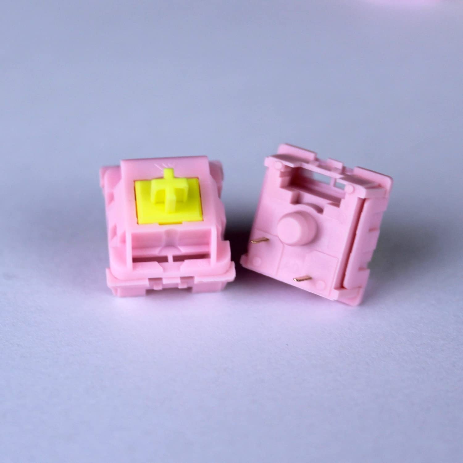 KTT Collection de commutateurs linéaires, commutateur MX à 3 broches 45 g pour clavier mécanique de jeu personnalisé (couleur : pêche, taille : 90 pièces)