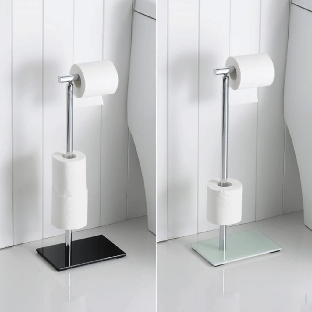 Porta Carta igienica Porta Tessuto da Terra Pieno in Rame del Rame Pieno del Rame del Rame del Rame del Rame di Alto Valore con Il Supporto del Vetro temperato for Il Bagno Design Elegante