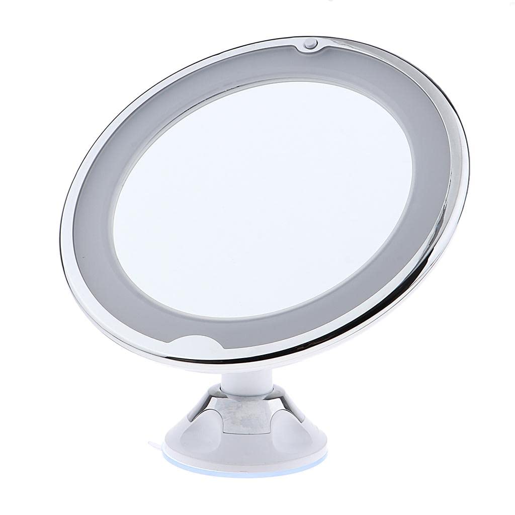 Fogless 7X Magnifying Bathroom Wall Mount Swivel LED Makeup Shaving Mirror-image-31