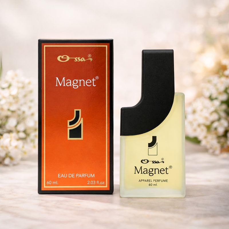 Image of OSSA Magnet Eau De Parfum I Perfume for Men & Women I Long-Lasting Fragrance | Ideal Gift for Birthdays, Anniversaries & Special Occasions | All-Season Unisex Perfume (Magnet 60ML)