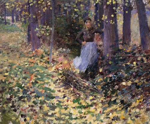 Lumière du soleil d'automne tableau Theodore Robinson impression poétique 60x90