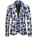 Hombres Blazers Impresión Santa Cena Trajes Fiesta Blazers Slim Fit Tallas Grandes...