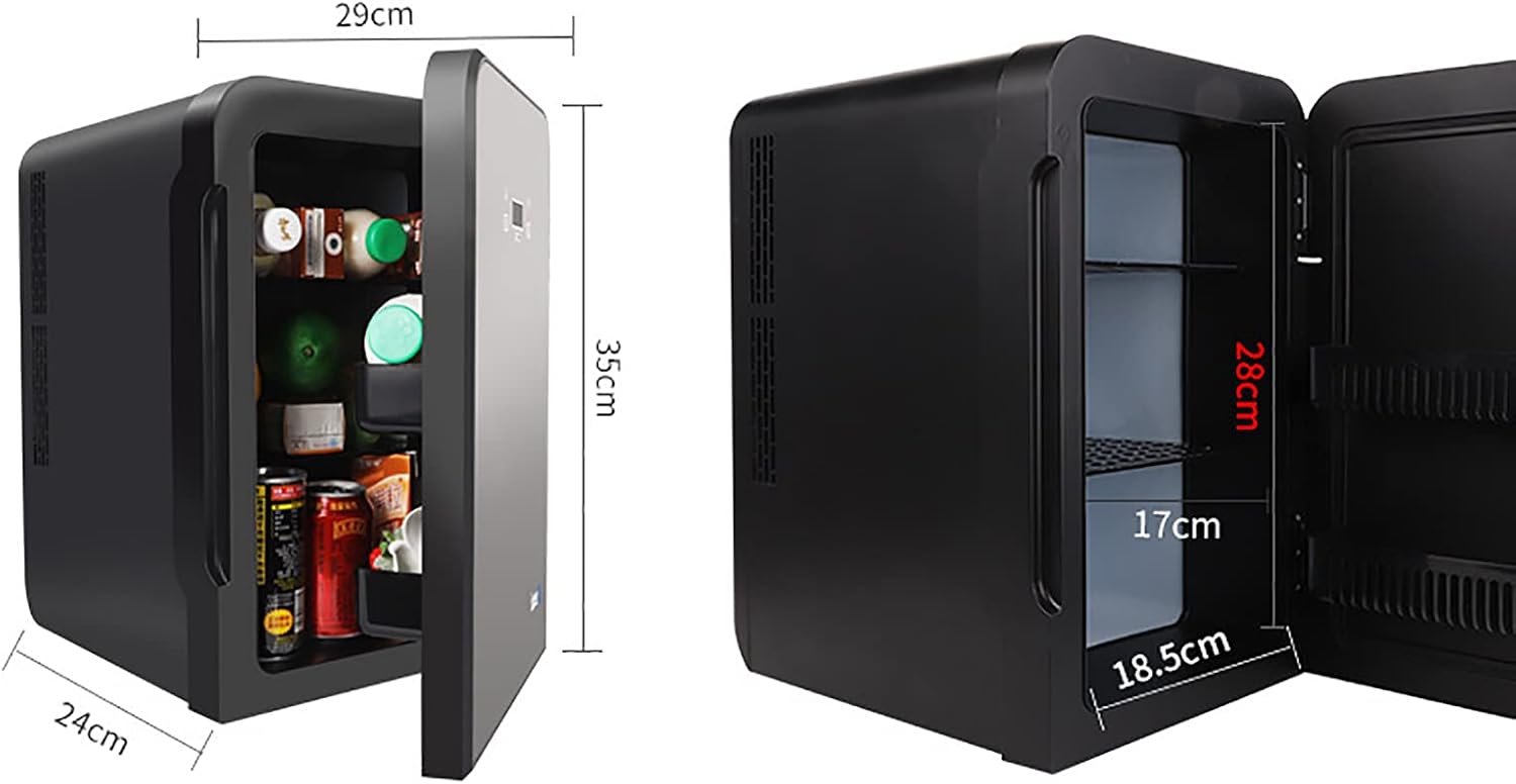 10L Mini Fridge Freestanding Countertop Compact Refrigerator Food Heater & Beverage Cooler with Temperature Control for Cars, Homes, Offices, And Dorms,Digital