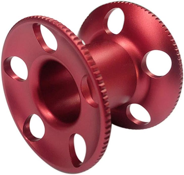 Five Hole Wire Wheel Spool ， Aluminum Alloy Diving Reel， CNC Oxidation Processing Five Hole Wire Wheel Spool