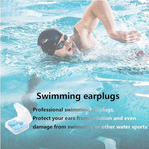 Image of Ear Plugs, Reusable Earplugs for Sleeping Noise Cancelling - Super Soft, Silicone Ear Plug for Sleeping 8 Pairs, Swimming, Snoring, Concerts, Work, Noisy Places
