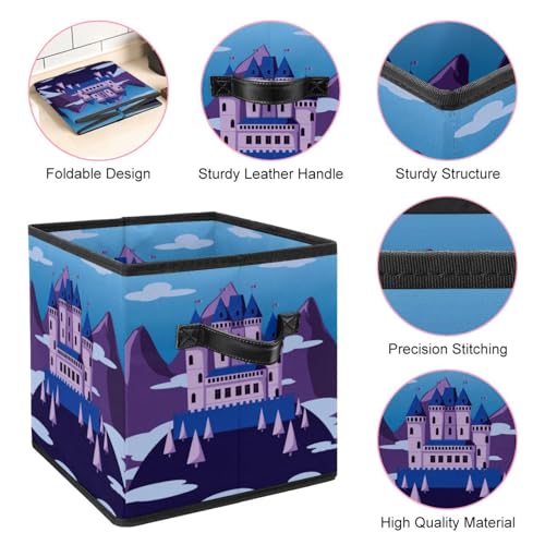 Cube de rangement pliable en tissu pour livre et placard de maison - 5