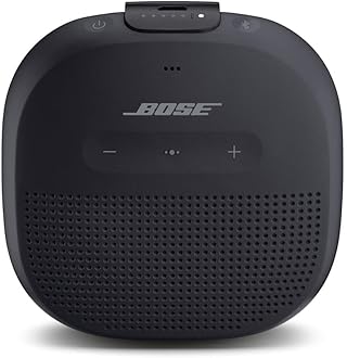SoundLink Micro Bluetooth Speaker: Small Portable Waterproof Speaker with Microphone, Black