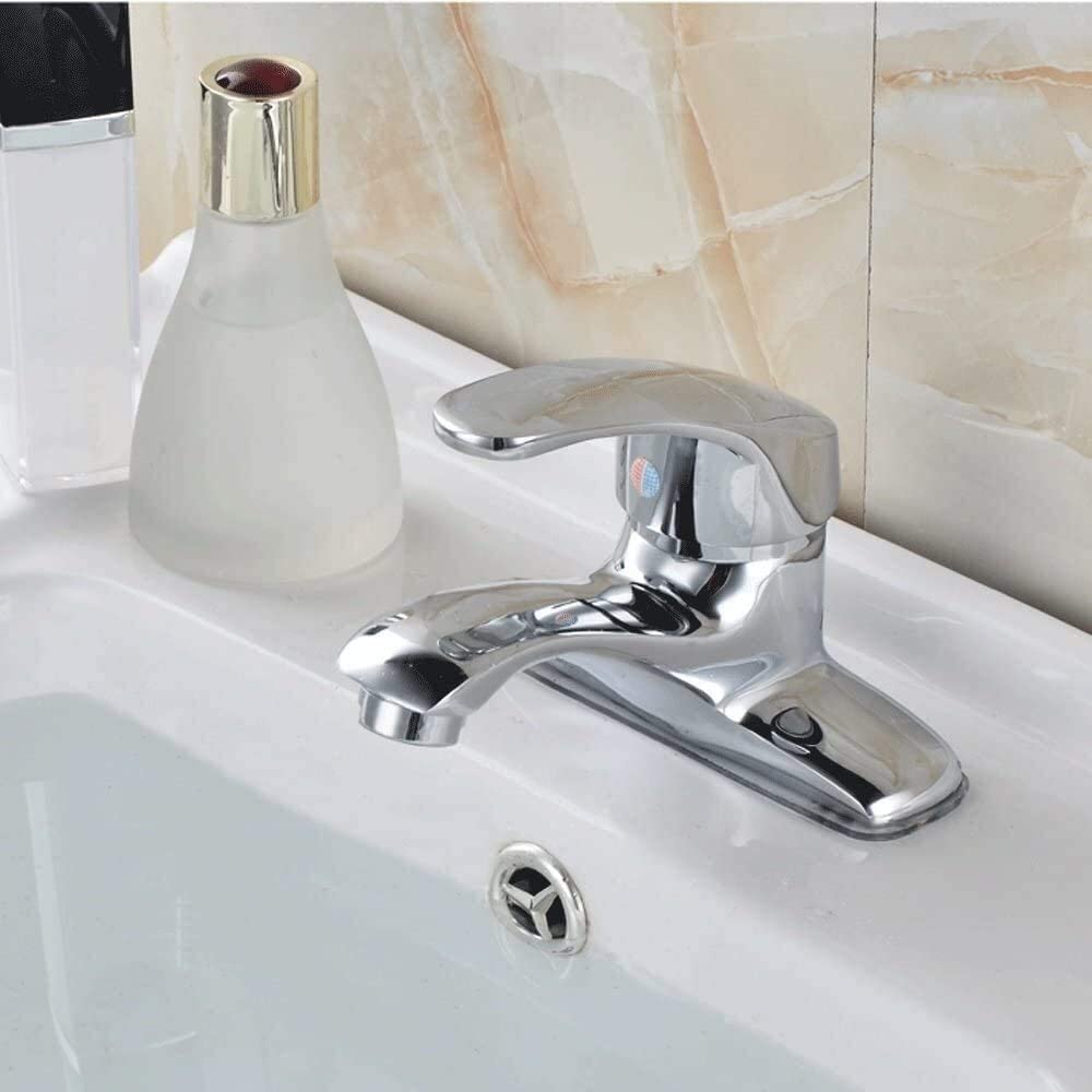 Grifos de Cocina Grifo (Agua) Grifo ； Grifo ； Bibcock Fregadero de baño de latón de Moda Grifo Monomando de Doble manija Grifos de Lavabo de baño frío y Caliente de Cobre Completo Moderno Grifos