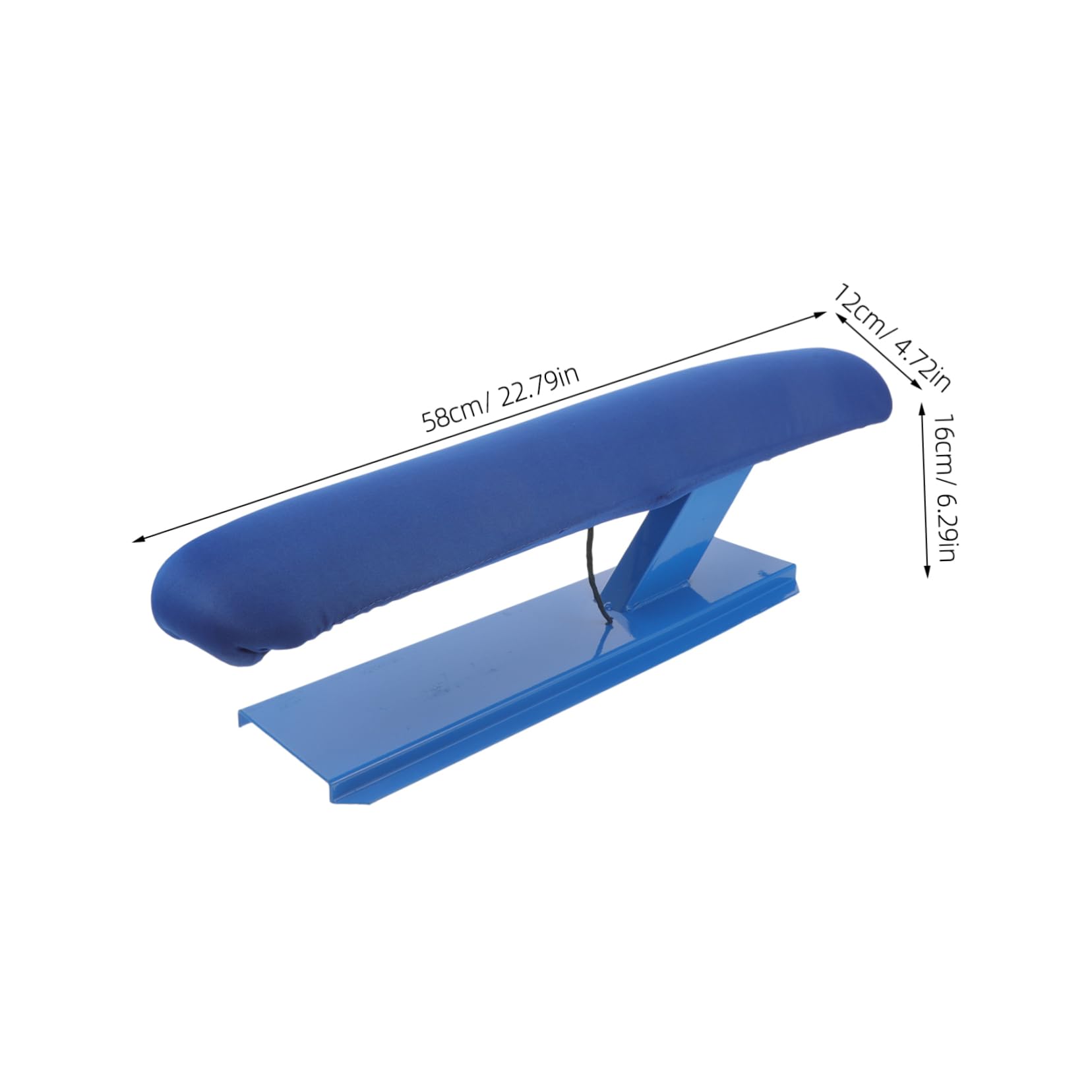 Asse da Stiro Lunga da Tavolo in Ferro e Tessuto Blu | Uso Domestico Portatile, Design Multifunzione, Piano Compatto per Stirare