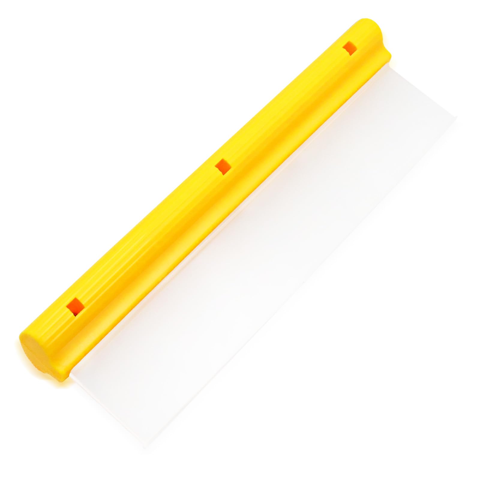 30,5 cm Silikon-Wasserklinge Autoabzieher – gelber Scheibenabzieher, Glasabzieher, streifenfrei, T-Stange, flexibel, schnell trocknend für Autowäsche, Badezimmer, Glastüren