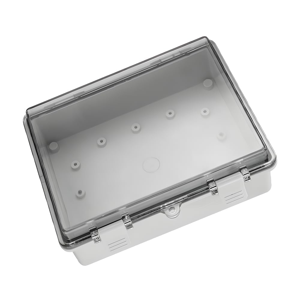 Udbrud Waterproof Junction Box, 150 x 100 x 70 mm Housing Electronics with Hinged Transparent Lid Electrical Junction Box IP67 Project Box Distribution Box for Electrical Project — image 1