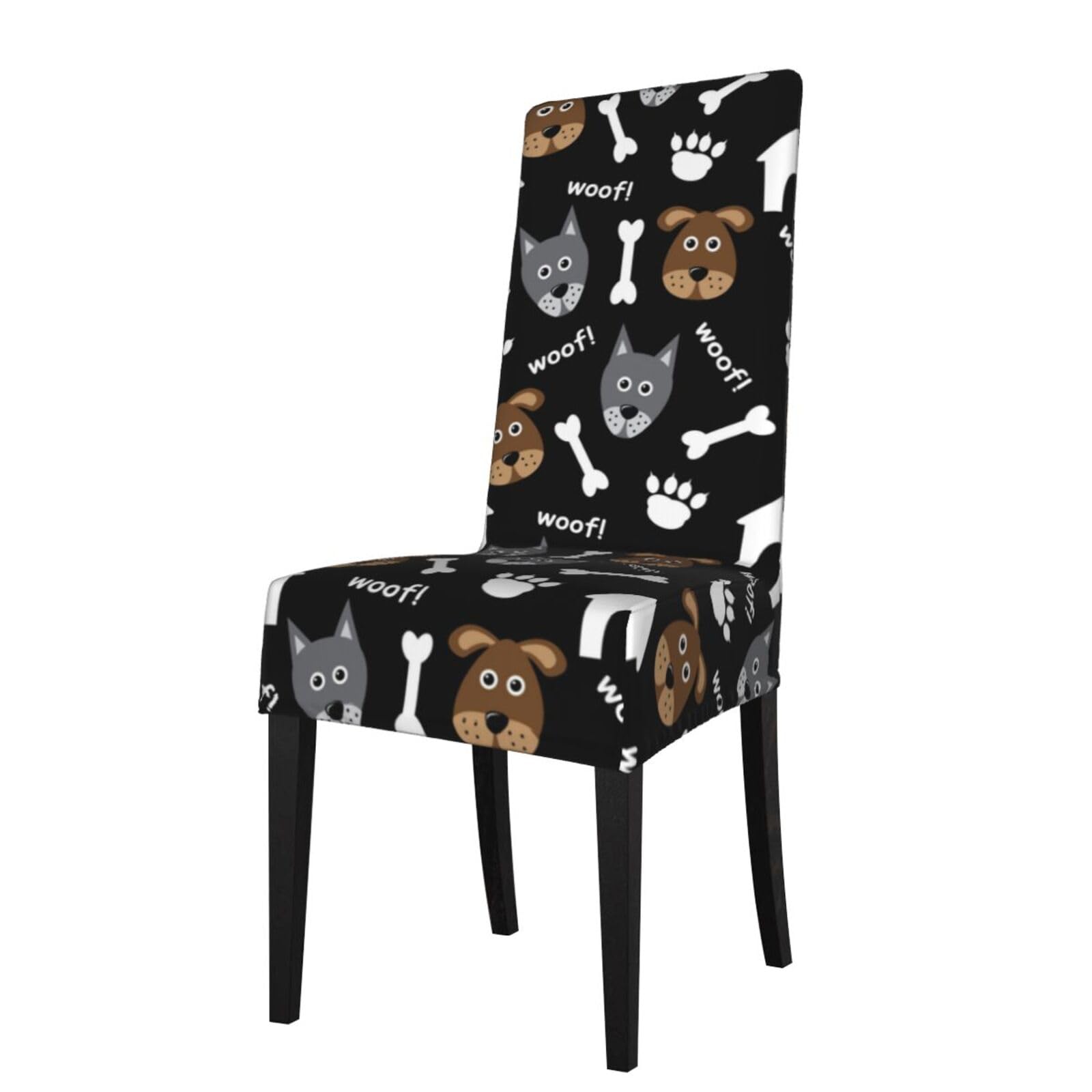 Lkymoh As Picture Dog Paws, Chair Covers Stretch Chair Slipcovers For Dining Room, For Party Pet Protection Universal Fit Soft Polyester