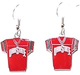 Ohio State Buckeyes Jersey Dangle Earrings