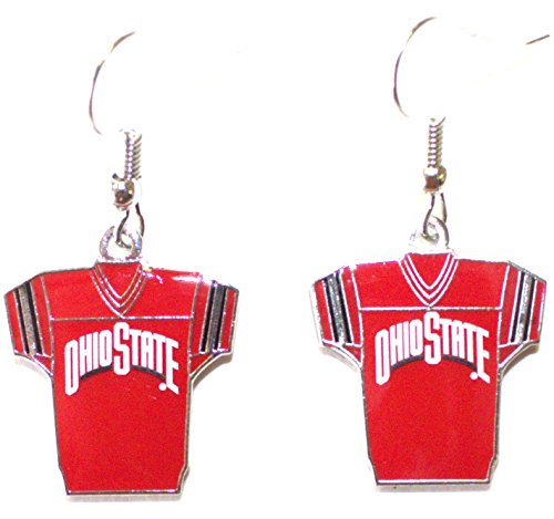 Ohio State Buckeyes Jersey Dangle Earrings