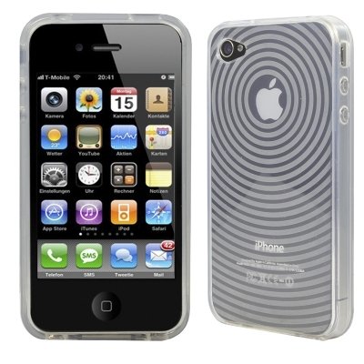 Logotrans Orbit Series Silicone Protective Case for Apple iPhone 4 White
