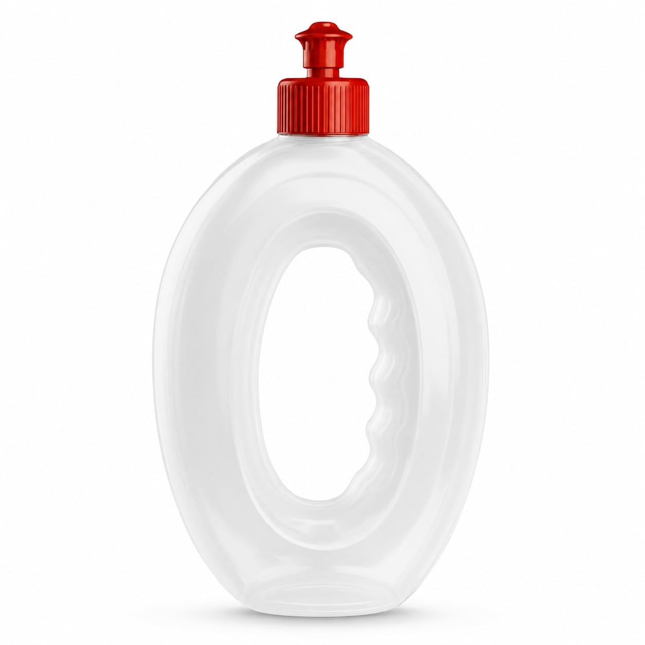 BESCH Botella Pipí Perros Calle 500 ml, Botella Limpia Orines Perro para Paseo, Diseño Ovalado Transparente con Agarre Ergonómico, Tapón Antigoteo, Reutilizable para Limpiar PIS de Perro