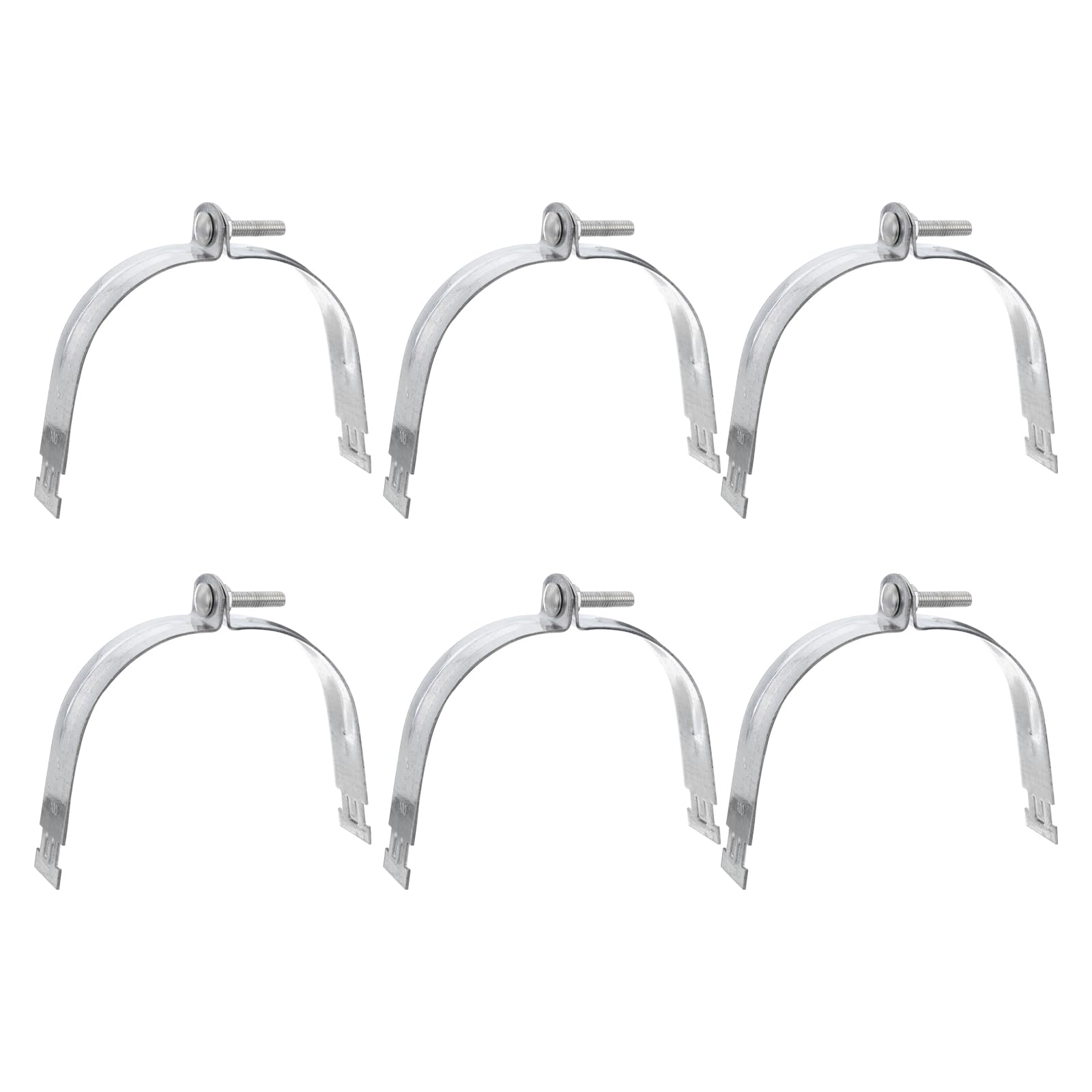 Abrazaderas de puntal EMT de 4-1/2 pulgadas de acero para tubos rígidos uxcell