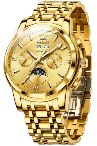 Image of OLEVS Mens Automatic Watches Luxury Self Winding Mechanical