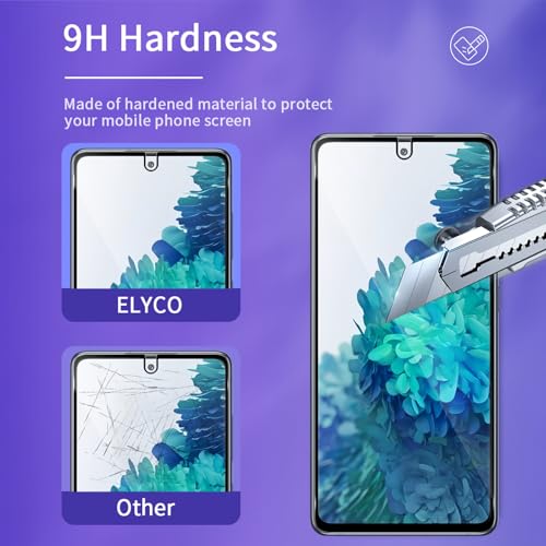 ELYCO Sichtschutz Schutzfolie für Samsung Galaxy S20 FE für Panzerglas, 2 Stück Anti-Spy Sichtschutzfolie, Sichtschutz Panzer Schutz Glas, Privacy Displayschutz, 9H Härte, Kratzfest, Blasenfrei