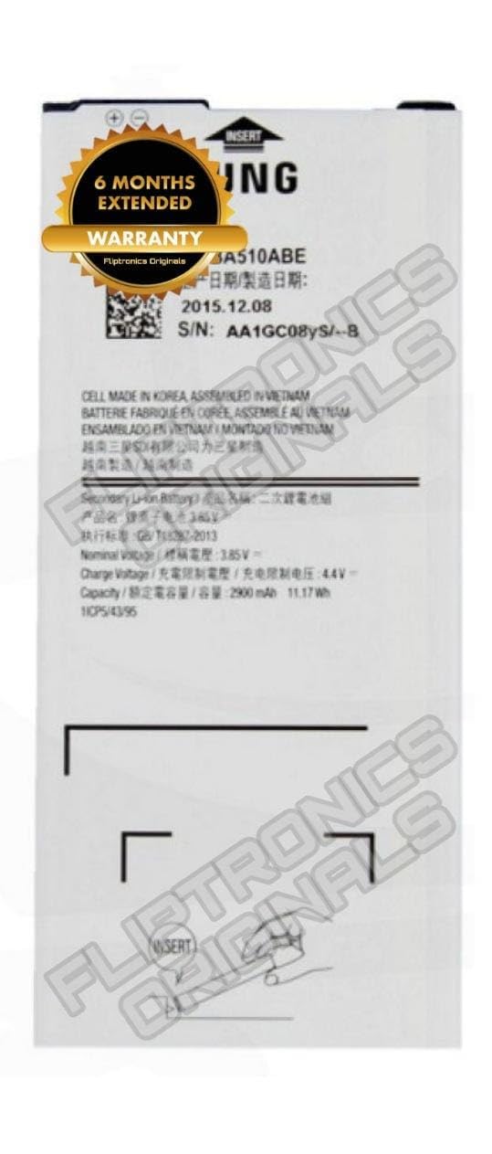 FLIPTRONICS ORIGINALS® EB-BA510ABE Battery for Samsung A5 2016 / A510 Battery with 6 Month Warranty** (CC110)