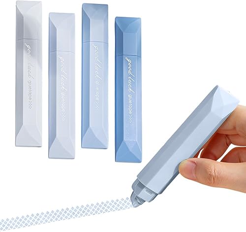 Miniatura 11 de Lapices de Cinta de Doble Cara, Nuevo Dispensador de Cinta de Doble Cara para Álbum de Recortes 2026, 4 Piezas de Cinta Adhesiva para Manualidades,