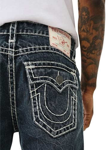 True Religion Men's Billy Super T Flap 1/2" Blue Black4