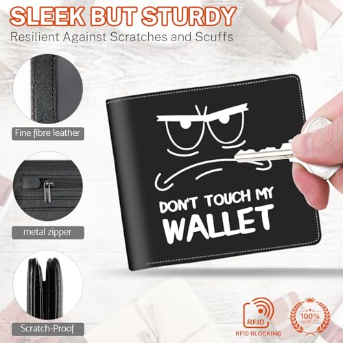 Image of Boys Wallet for Kids, Teen Boy Baseball Wallets 9-12 8-10 8-12, Cool Novelty Leather Bifold Rfid Blocking Purse Coin Pocket Zipper Id Window for Children Men Male Youth Guys Birthday Gifts