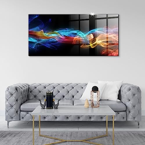 Verre d'art pour l'intérieur Wallfluent de haute qualité au design abstrait premium