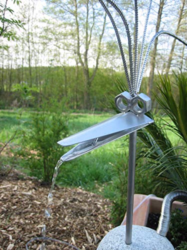 Wasserspeier 50cm Edelstahl Vogel, Steinvogel,Granitvogel V2A incl....