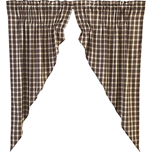 VHC-Brands-Rustic-Lodge-Farmhouse-Window-Rory-Prairie-Curtain-Pair-Panel-63x36x18-Chocolate-Brown VHC Brands Rustic Lodge Farmhouse Window Rory Prairie Curtain Pair Panel 63x36x18 Chocolate Brown